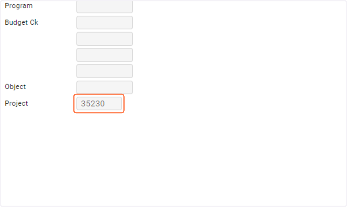 Enter Project number