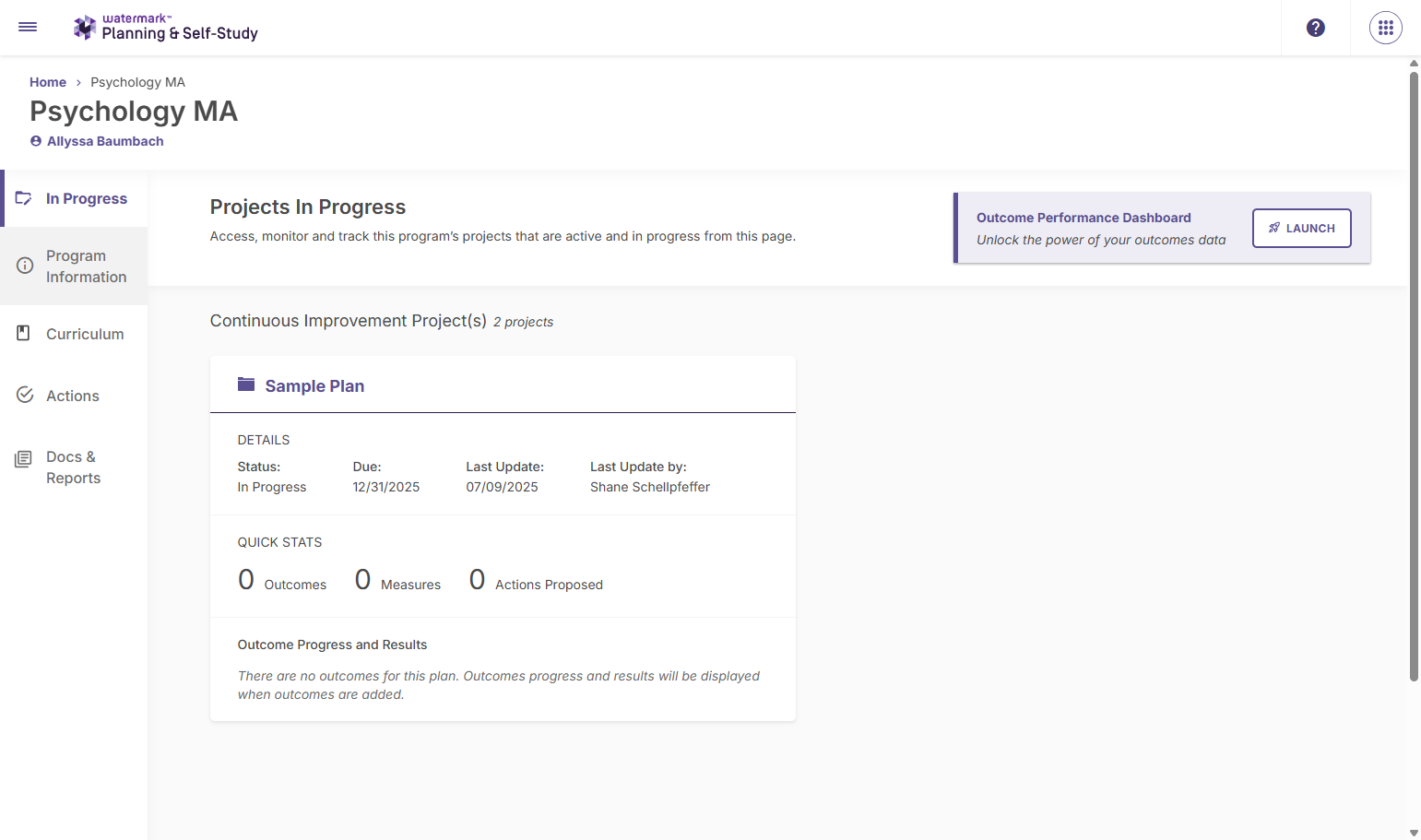 Click on "Program Information".