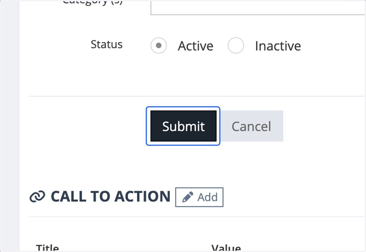 Click on Submit