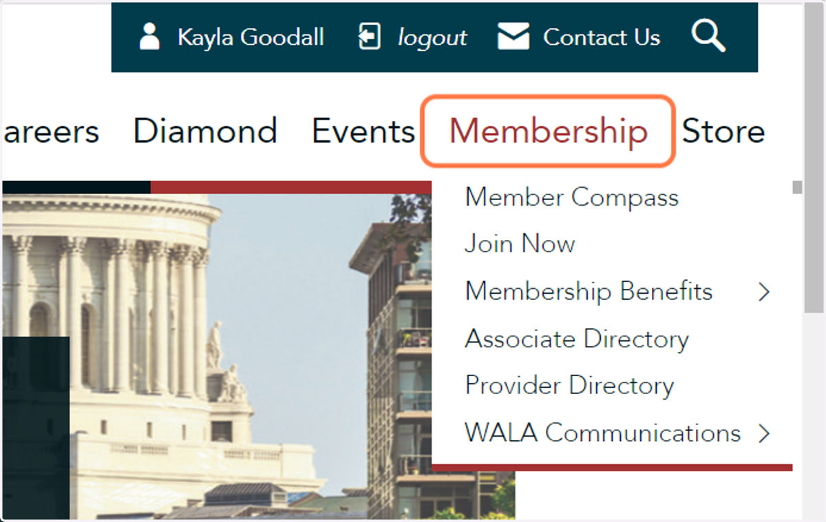 Click on Membership