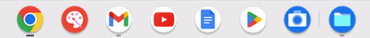 Tool bar showing the Chrome browser