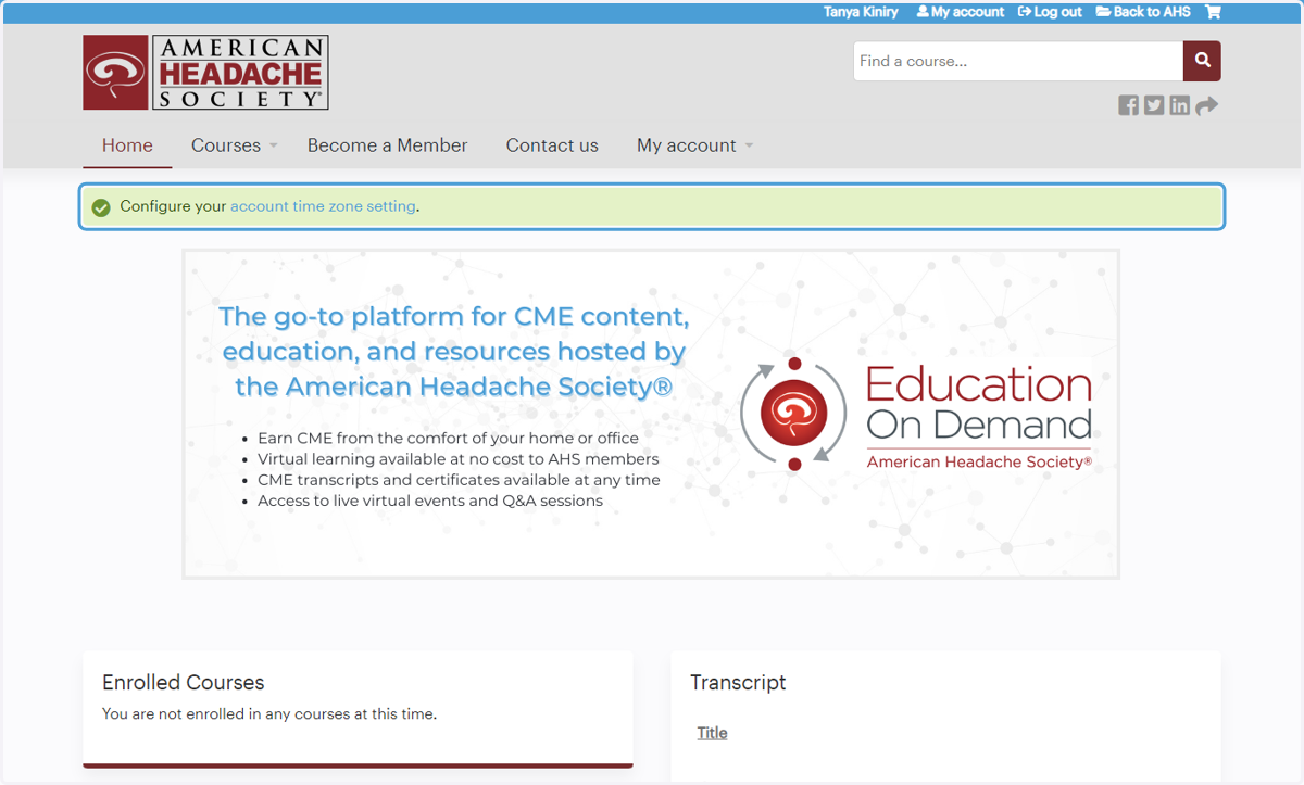 Members, upon first sign-in with SSO, you may be prompted to complete your profile; click the message at the top of the screen to complete required profile fields