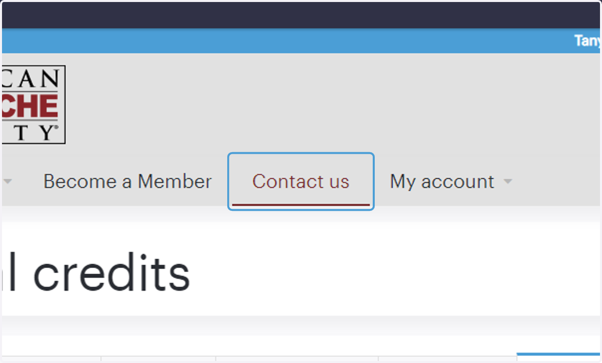 Click "Contact us" if you have questions or need assistance