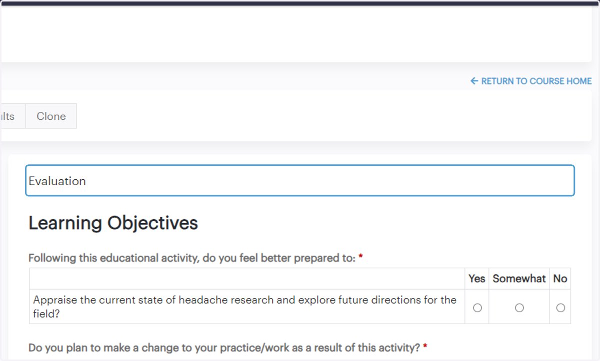 Complete the course evaluation once you've watched all recordings for which credit is sought