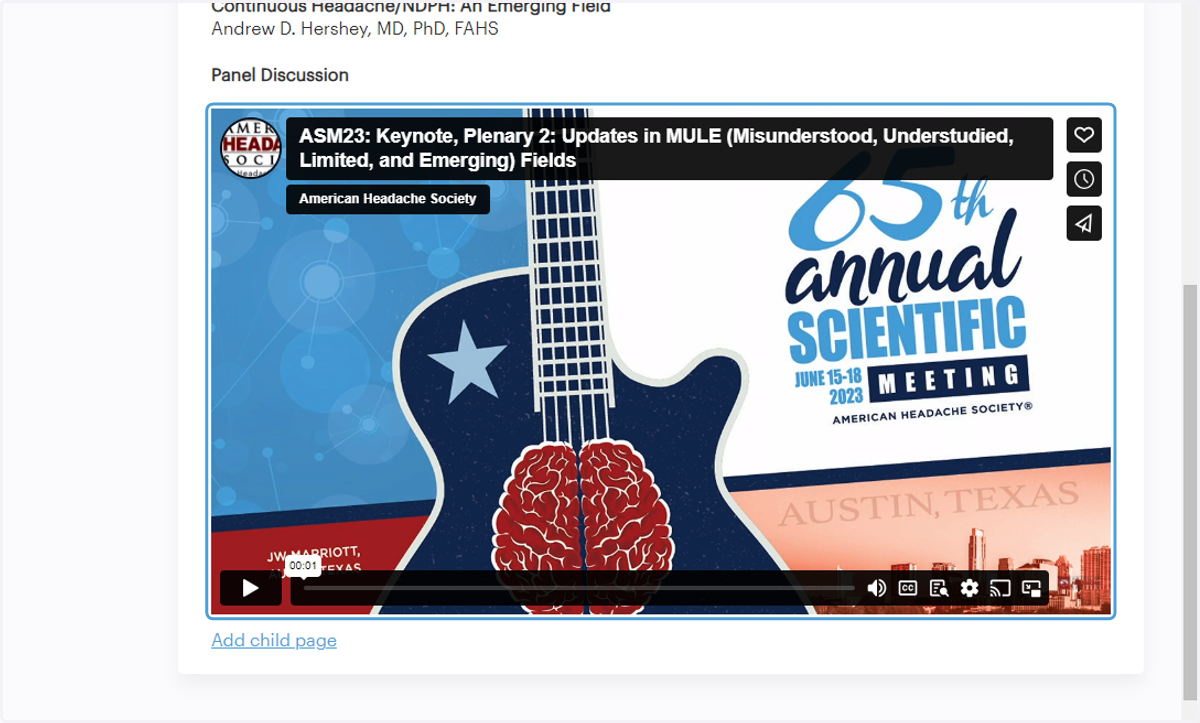 For On Demand recordings, watch each video for which credit is sought