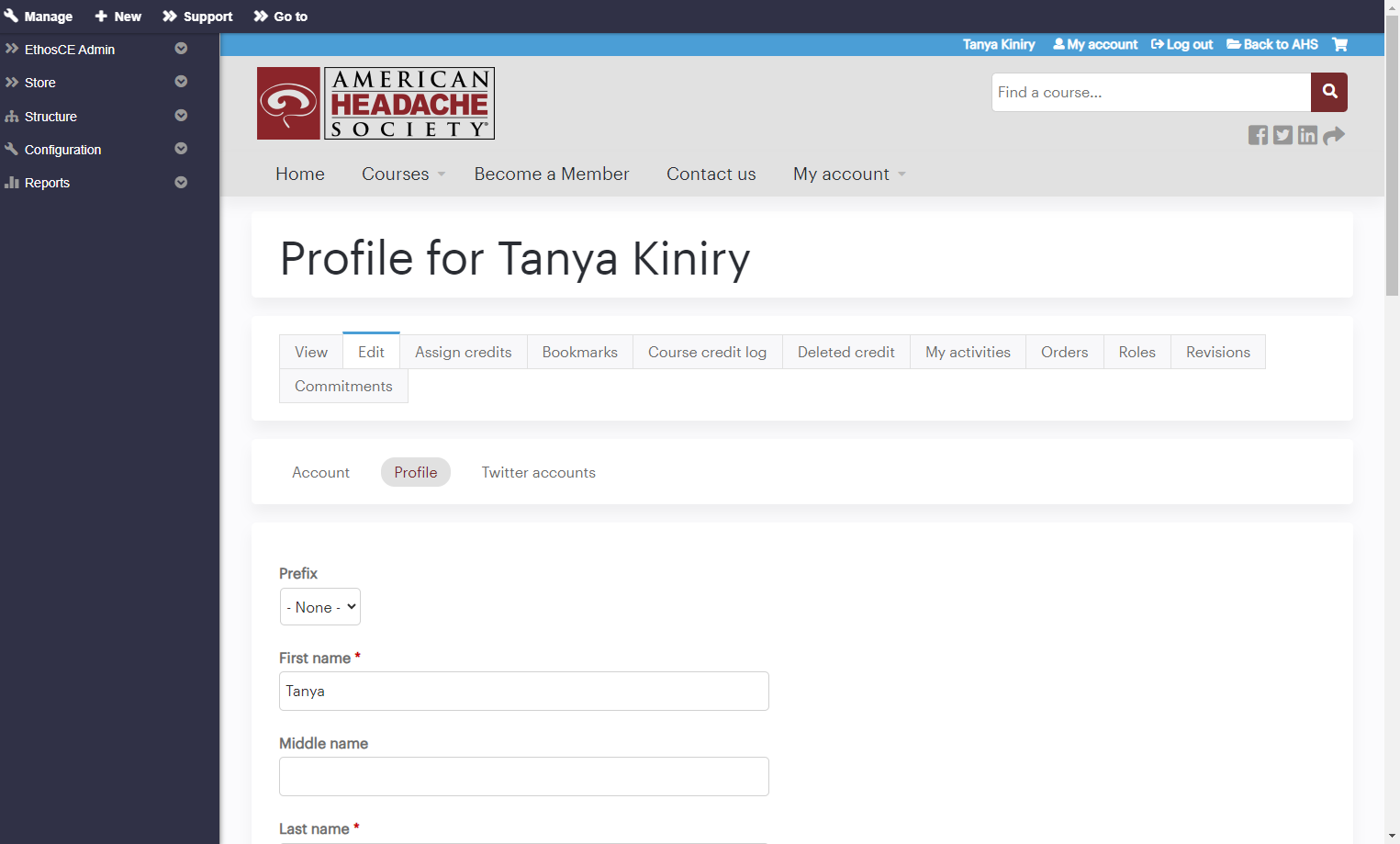 Log out or return back to the AHS website for more headache medicine resources!