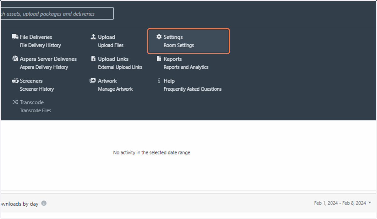 Click on Settings…
