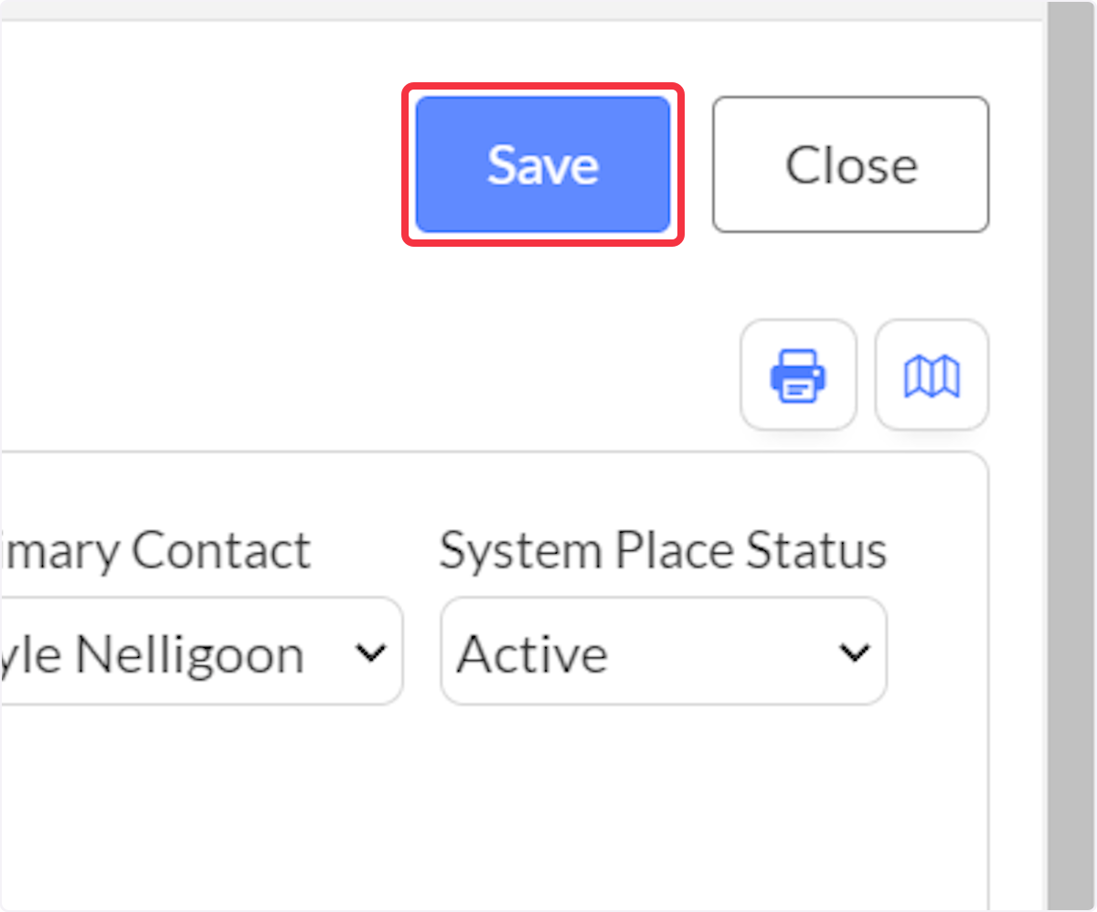 Click on Save to save any changes.