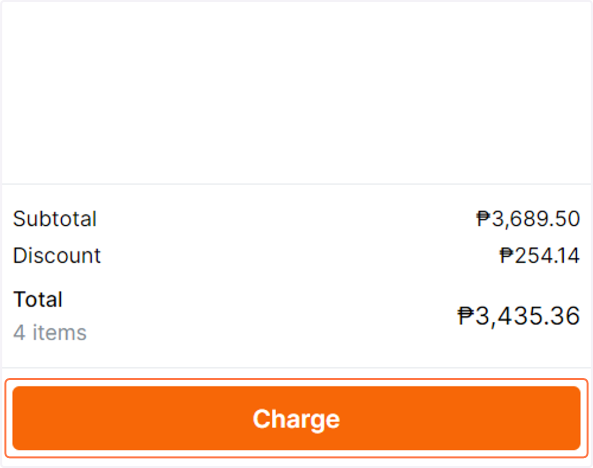 Click on Charge