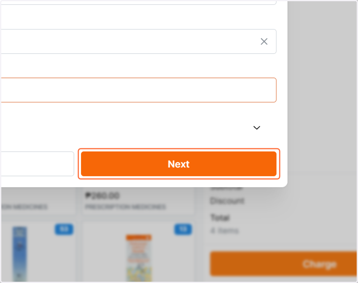 Click on Next to proceed in payment