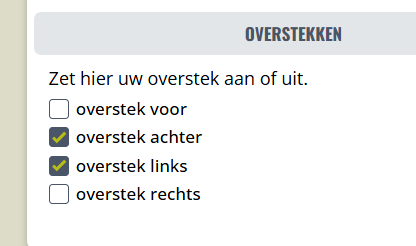 Overstekken