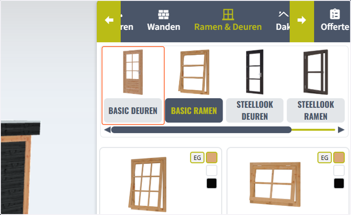Ramen en deuren - selectie