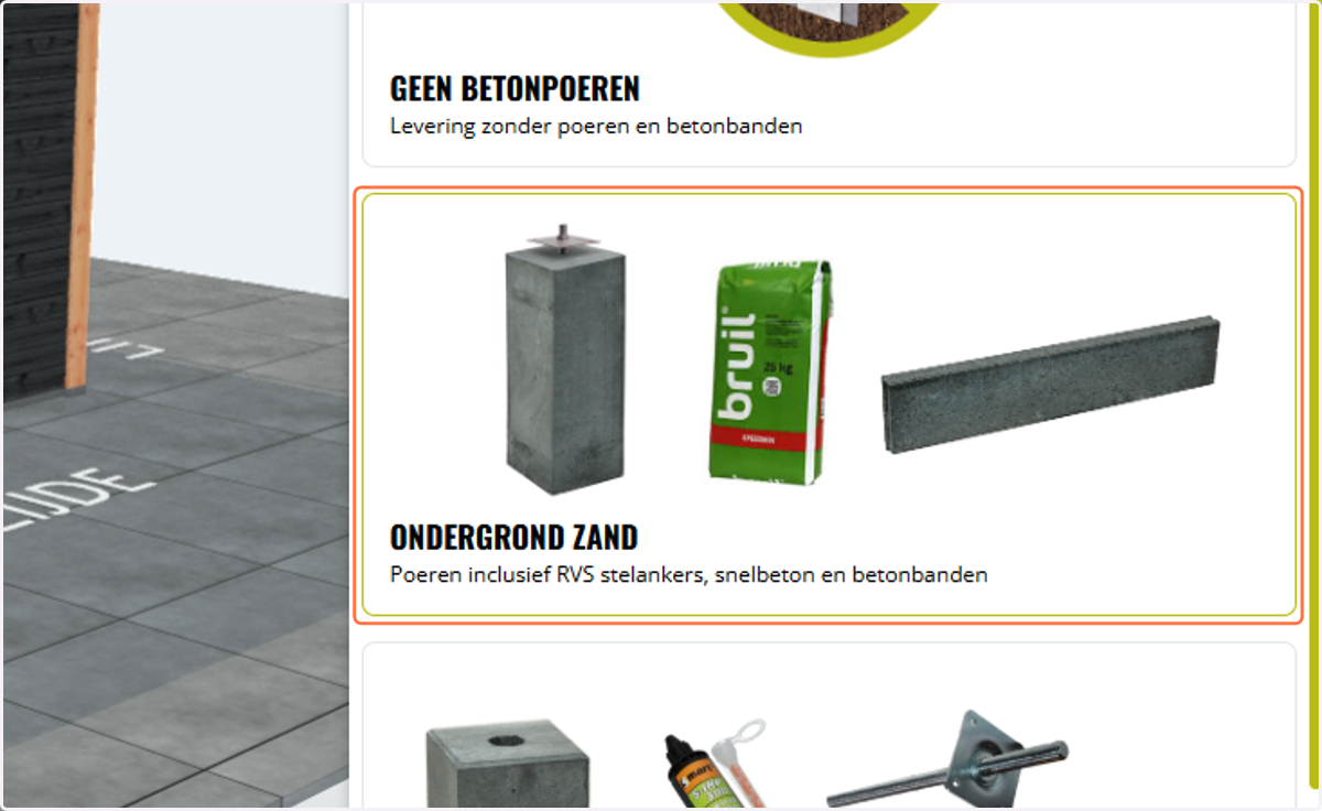 Opties keuze