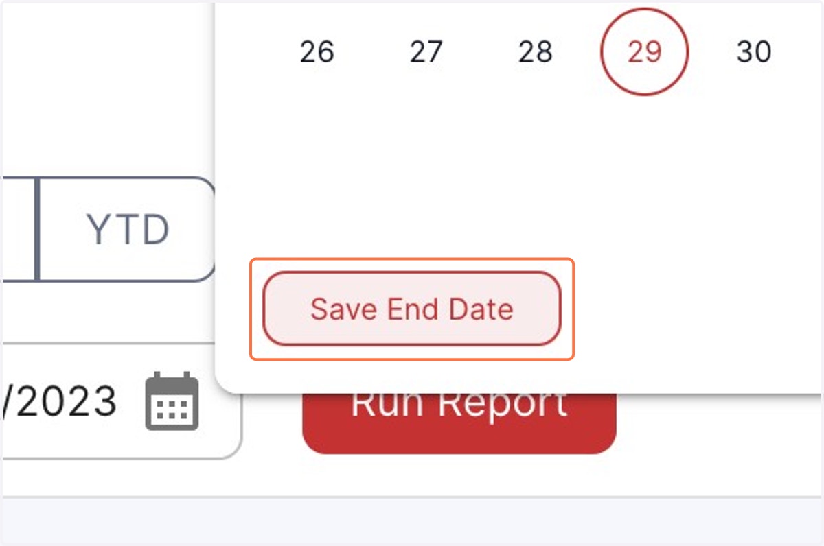 Click on Save End Date