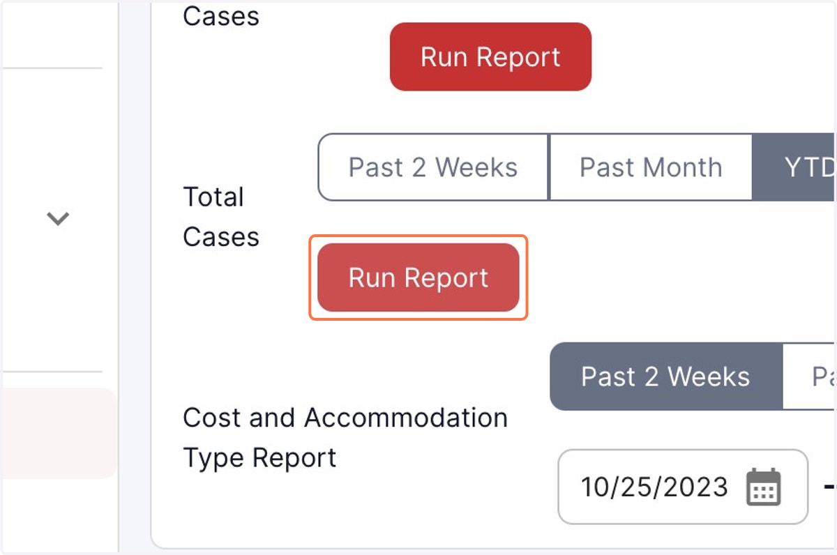 Once you have selected the date range , Click on Run Report