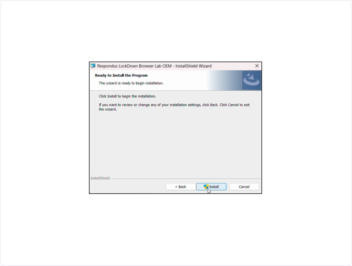 Click on Install.