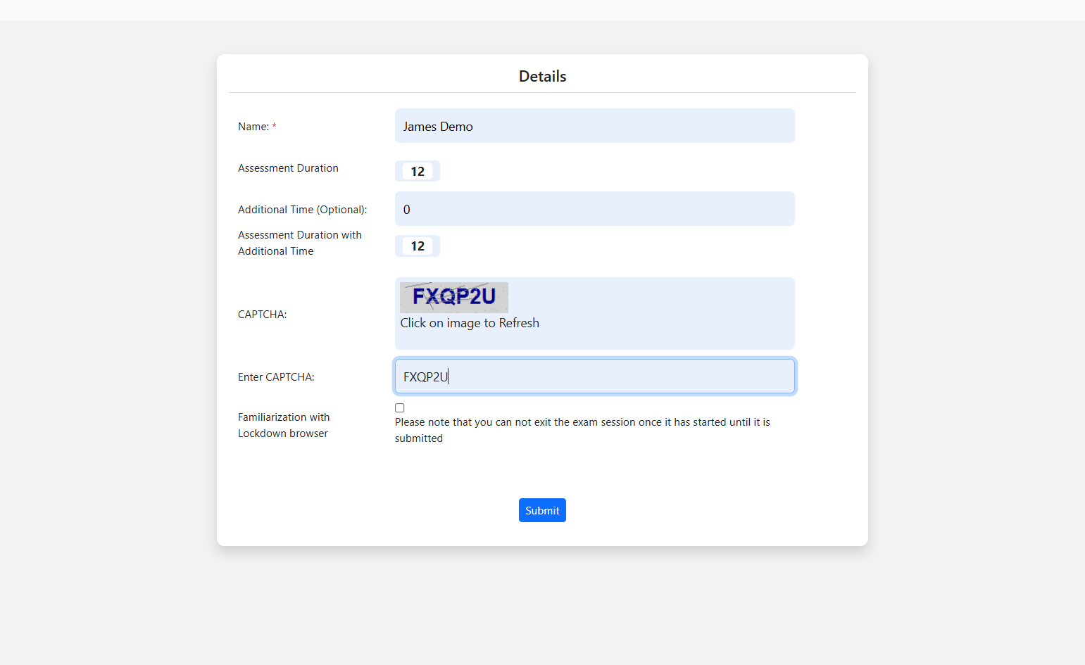 A. Enter your name. B. Enter the CAPTCHA.