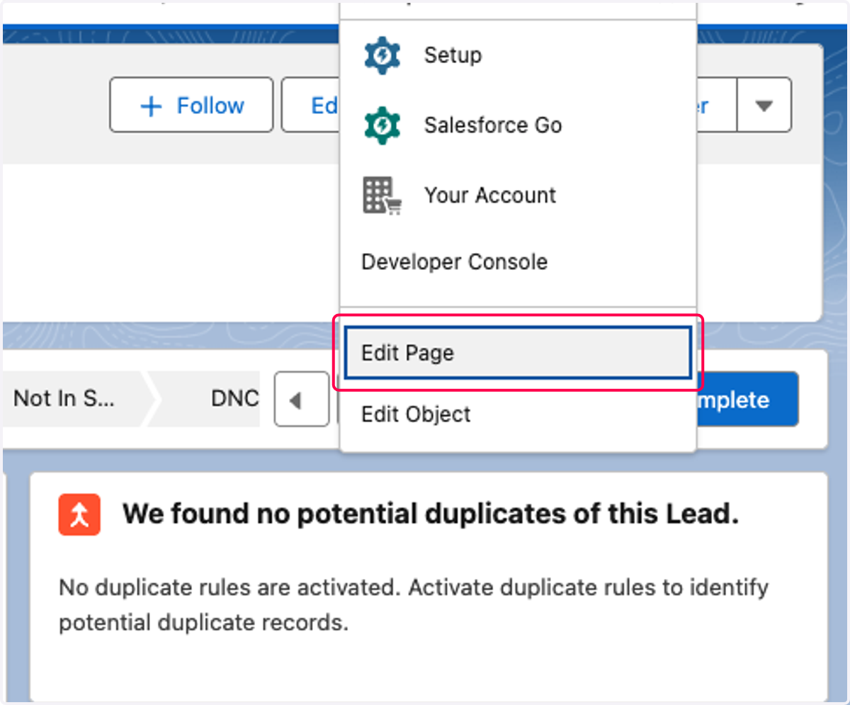Click on Edit Page