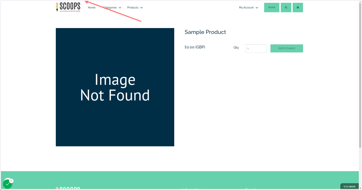 You will be taken straight to the product landing page on your storefront, where the URL can be directly taken from your browser's address bar
