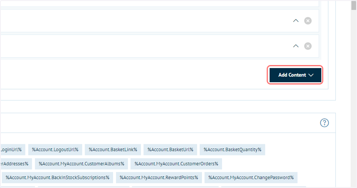Click on Add Content and click Header Item*