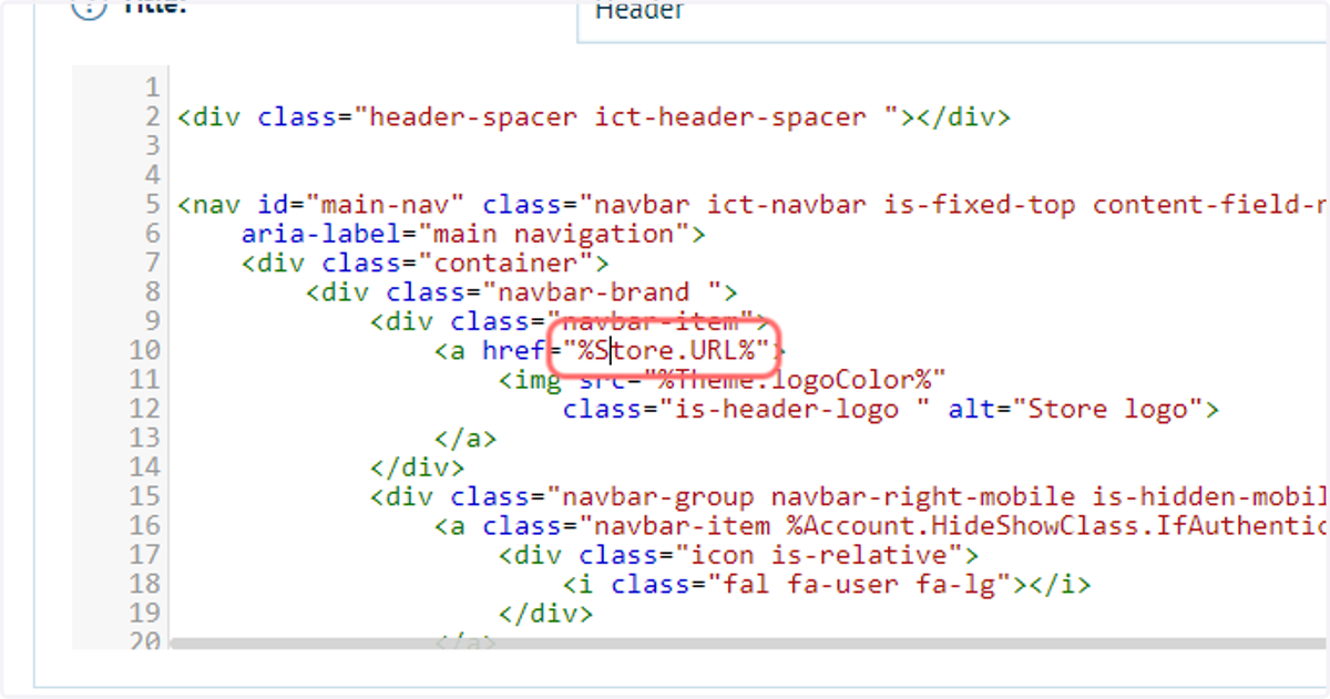"%Store.URL%" Token