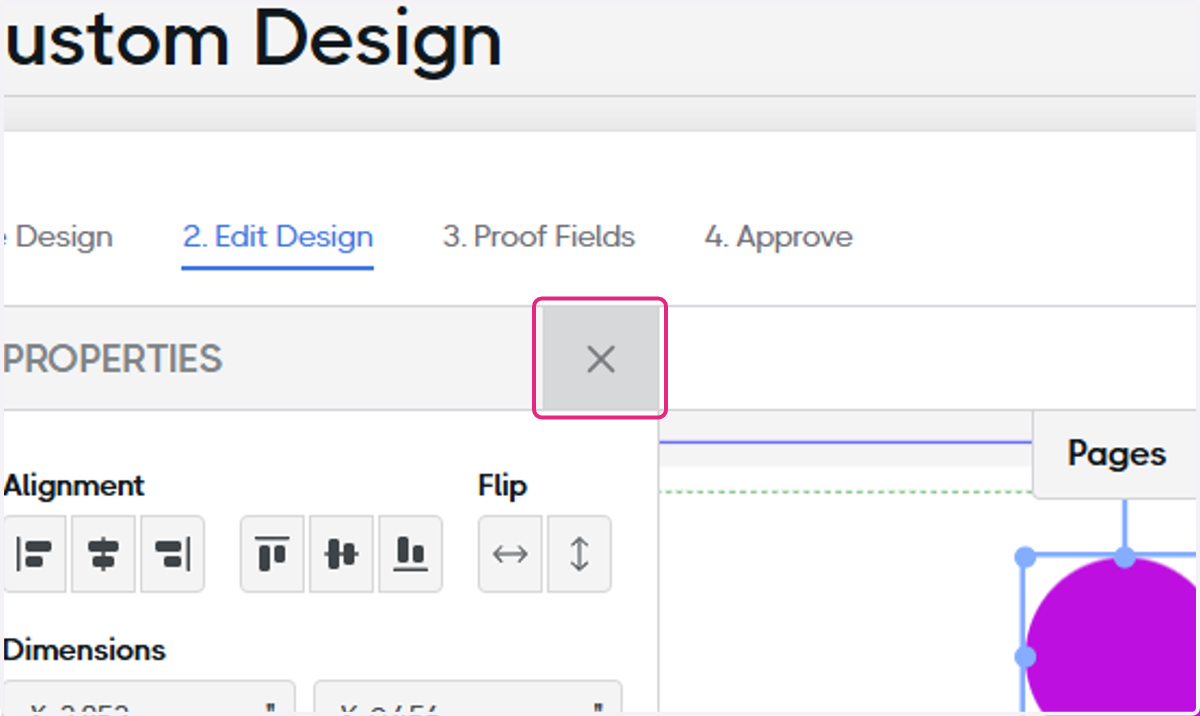 You may adjust the properties of any element as desired