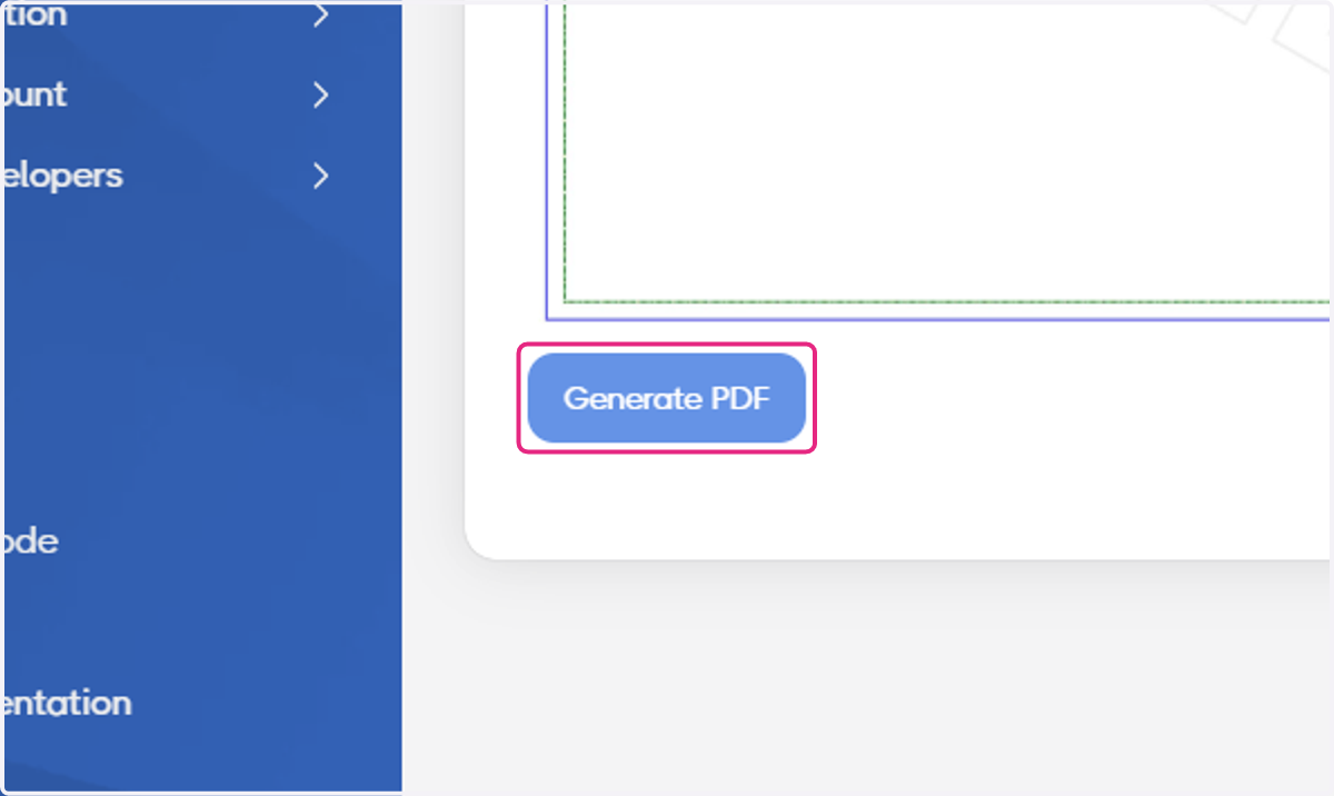 Click on Generate PDF