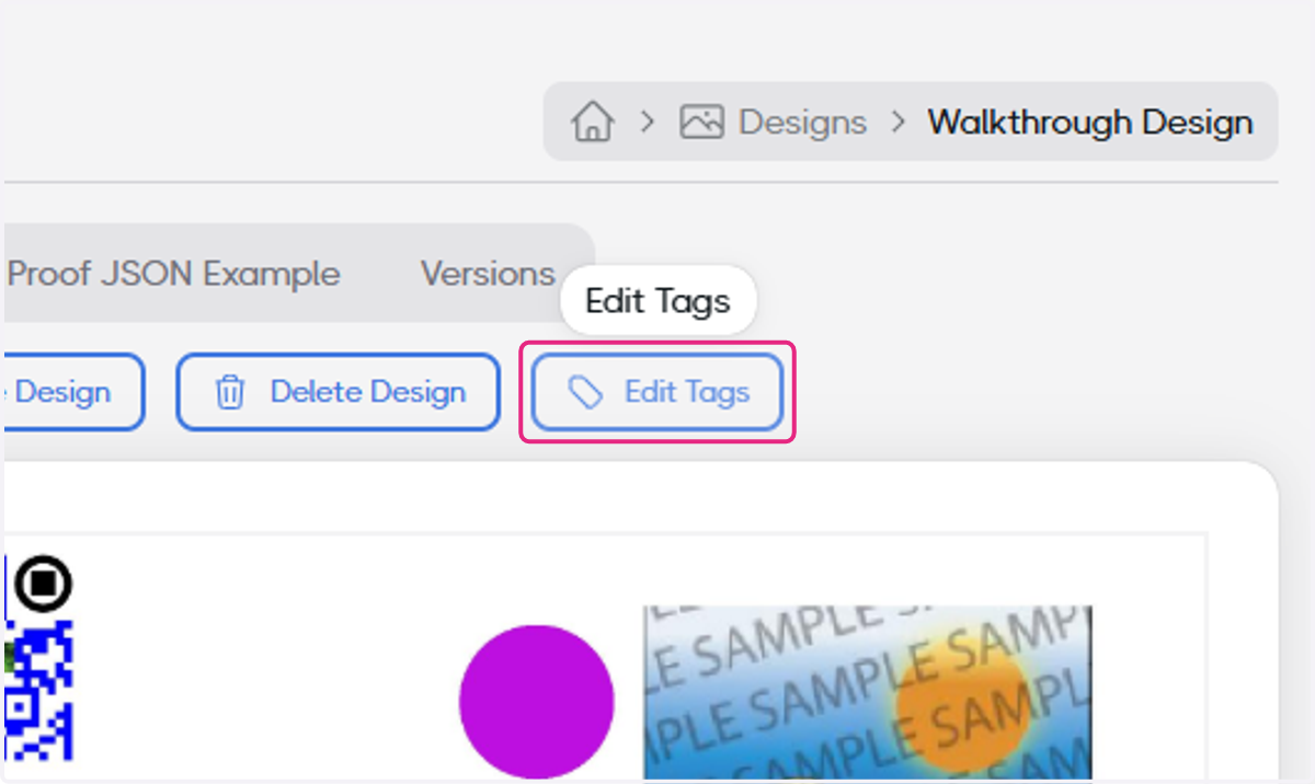 Click on Edit Tags