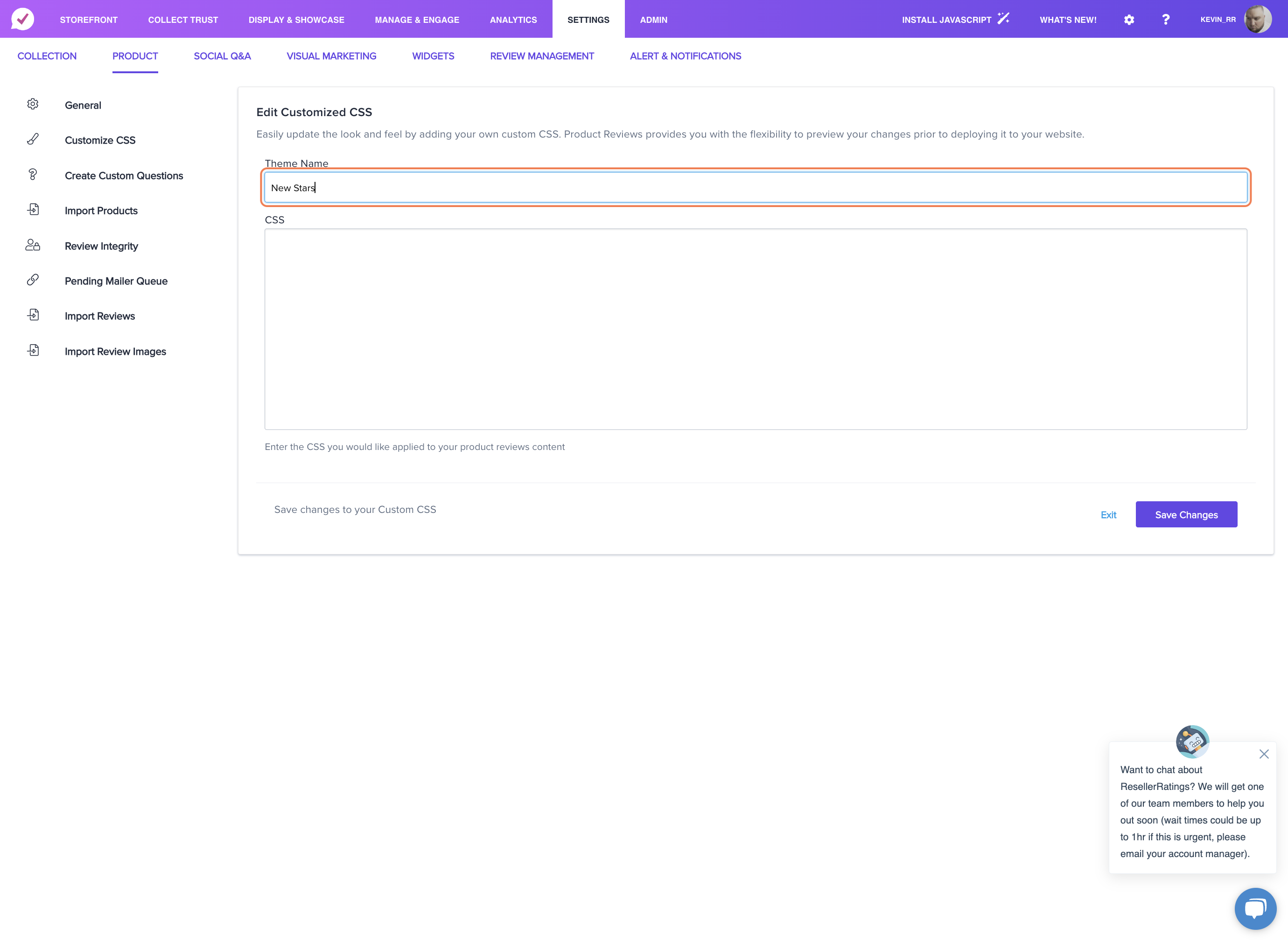 Give your CSS Theme a Name