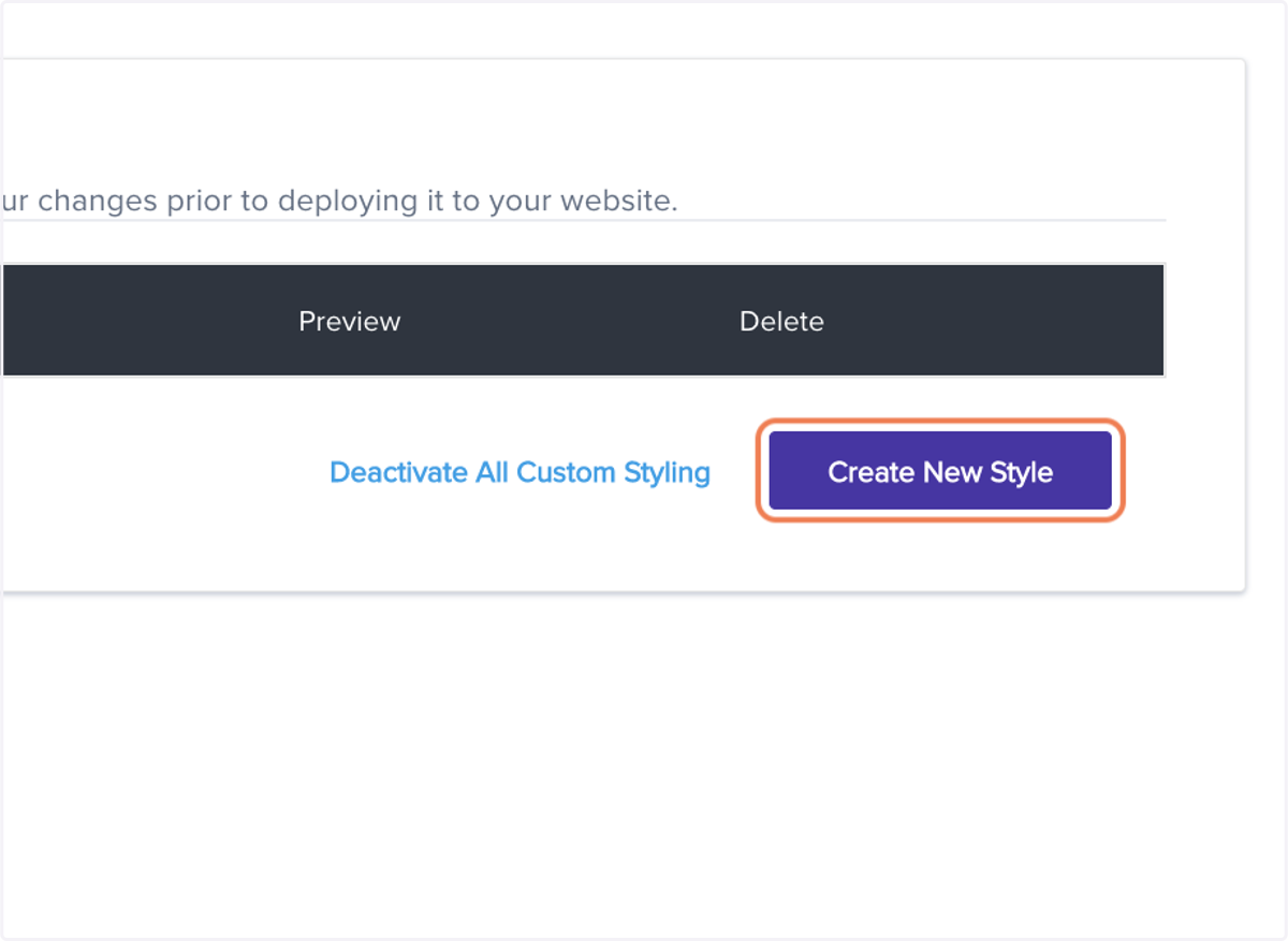 Click on Create New Style