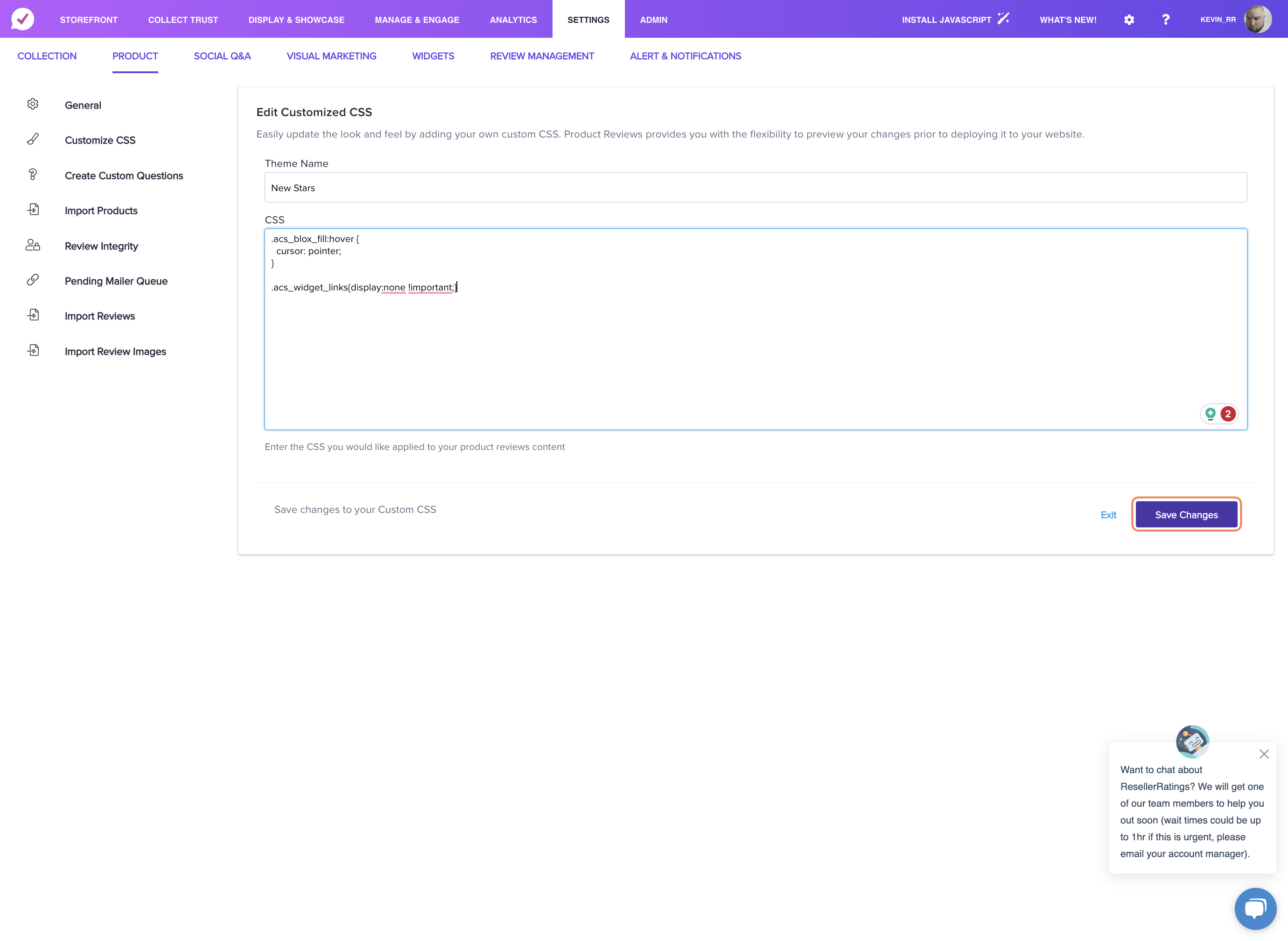 Click on Save Changes