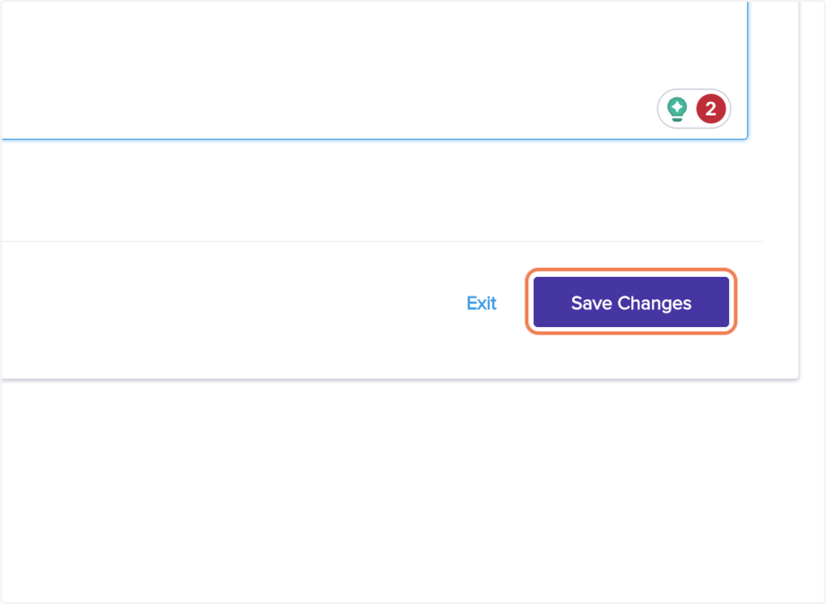 Click on Save Changes