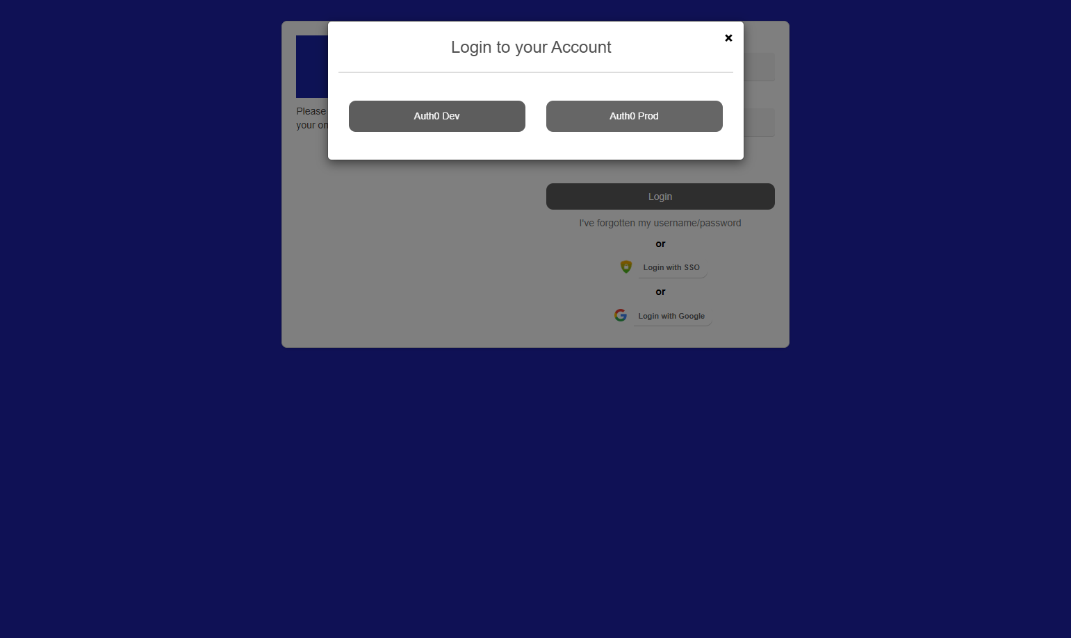 Click on Auth0 Prod