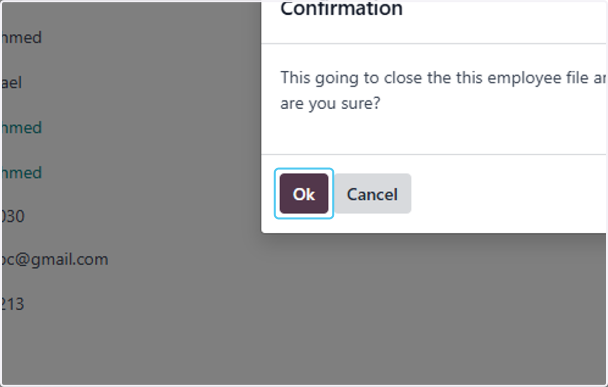 Click on Ok