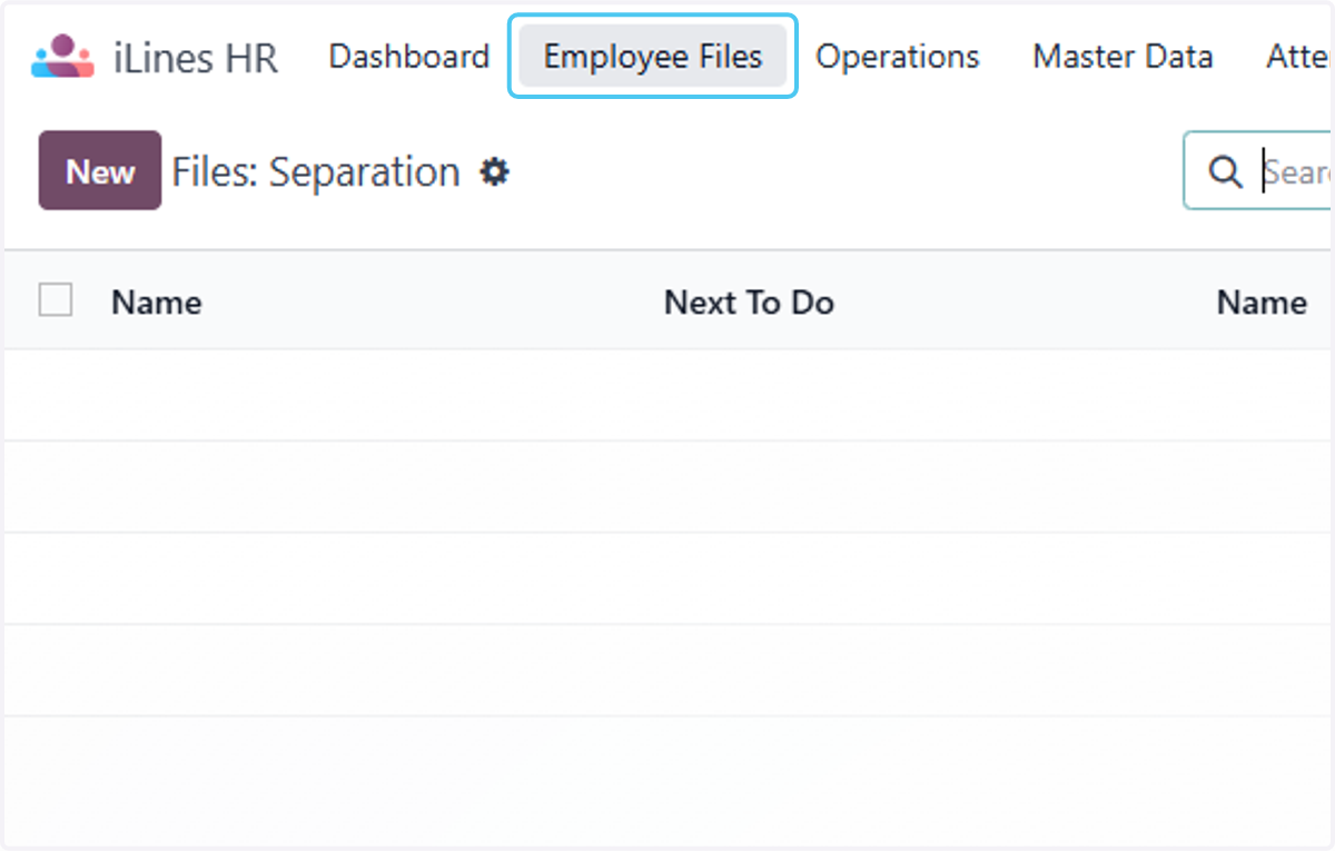 Click on Employee Files