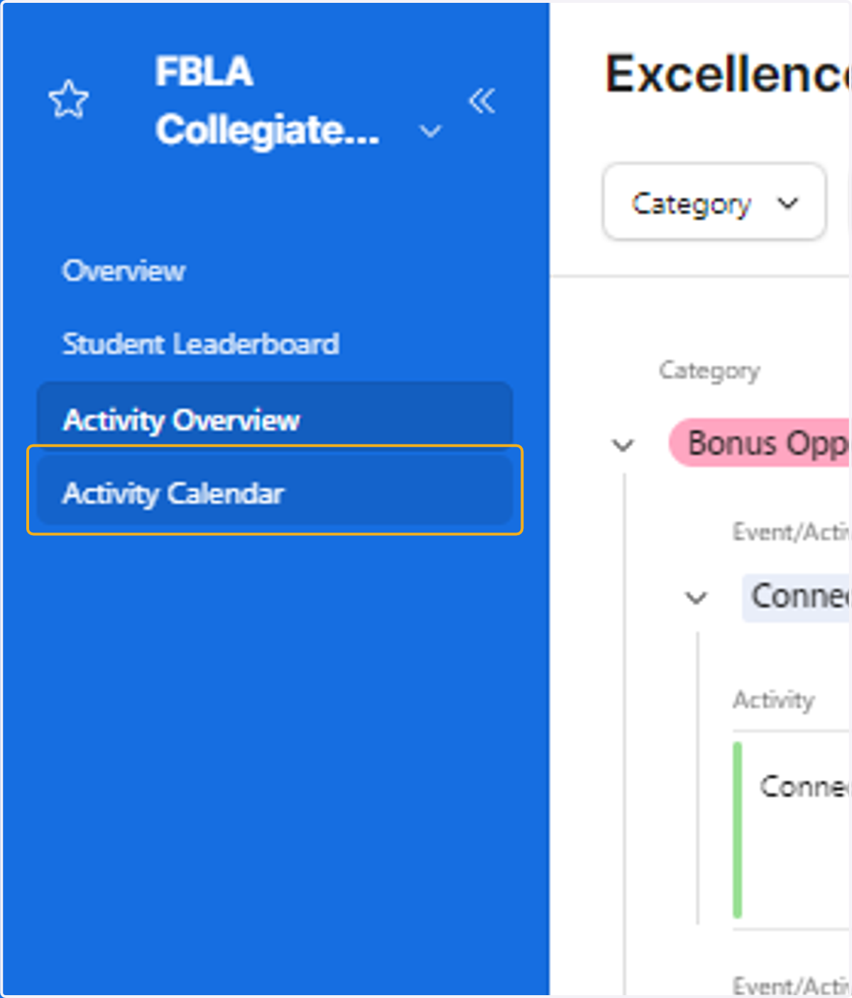 Activity Calendar: You'll find a calendar of events here. Don't forget that many of the activities are ongoing and can be completed at any point during the membership year.