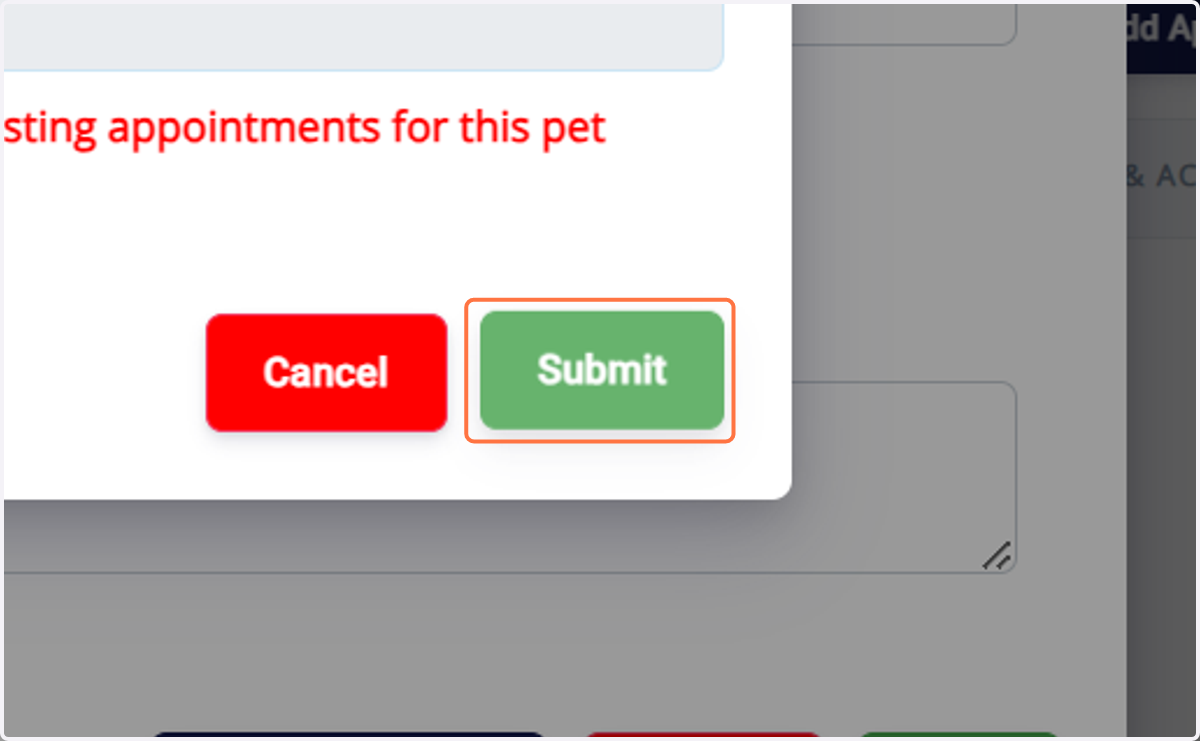 Click on Submit