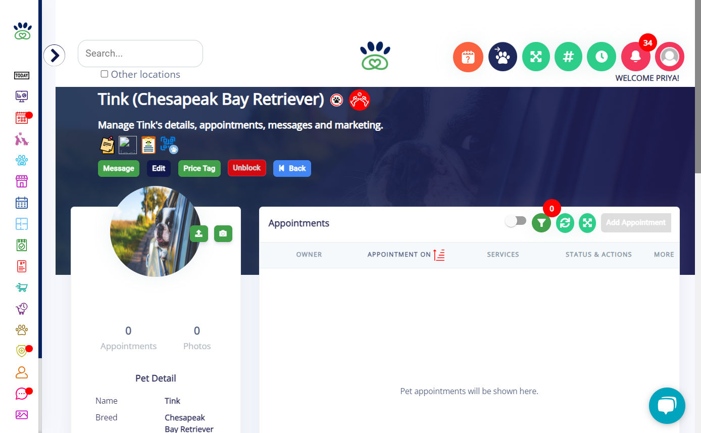 Click on Unblock