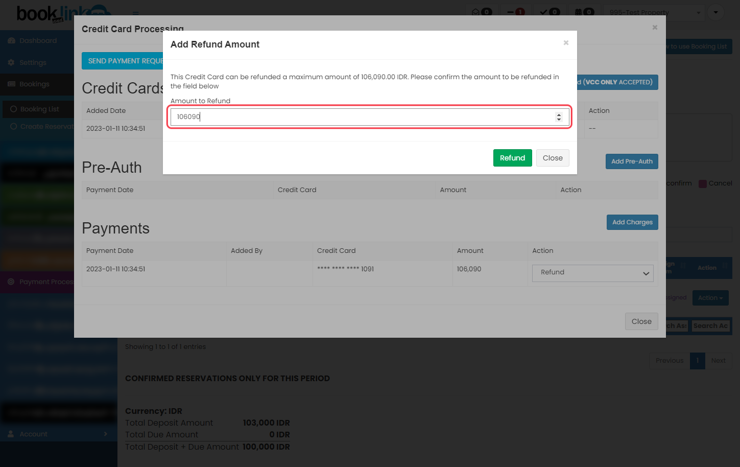 Click on "Amount to Refund". You can input any amount as long as not exceeds the initial payment.