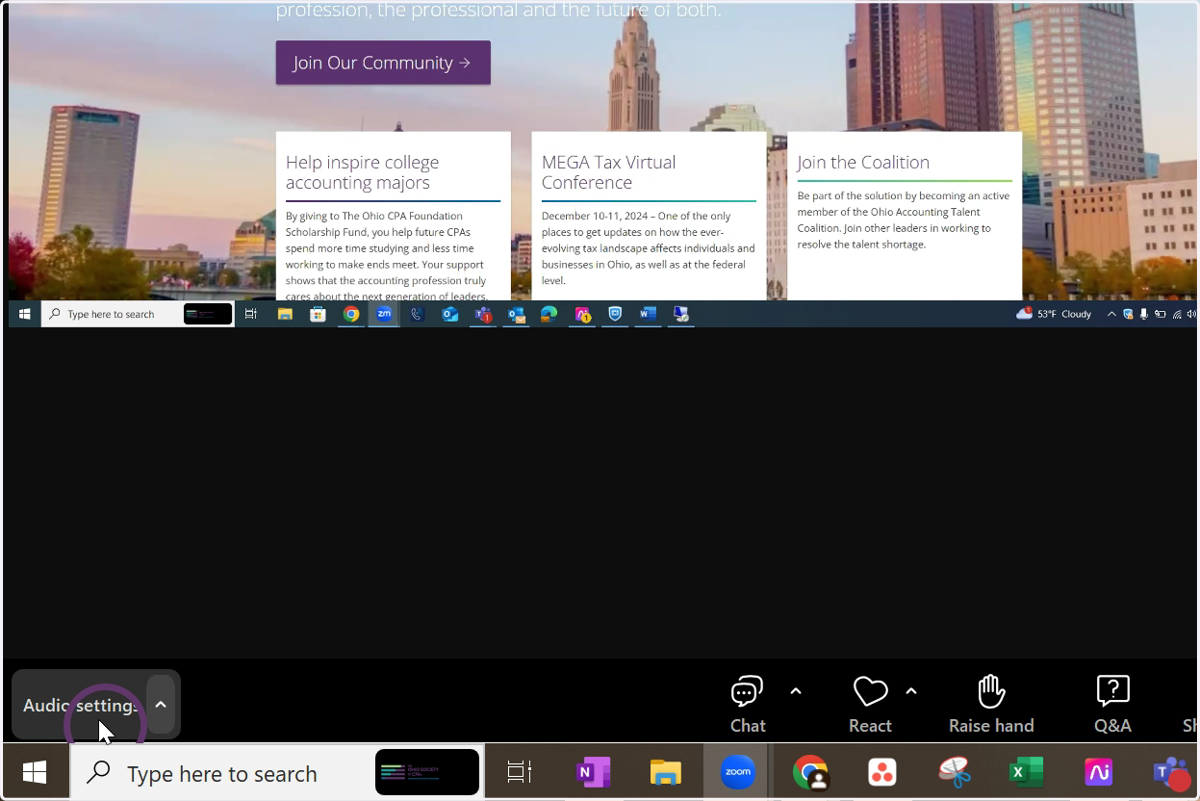 Audio Settings