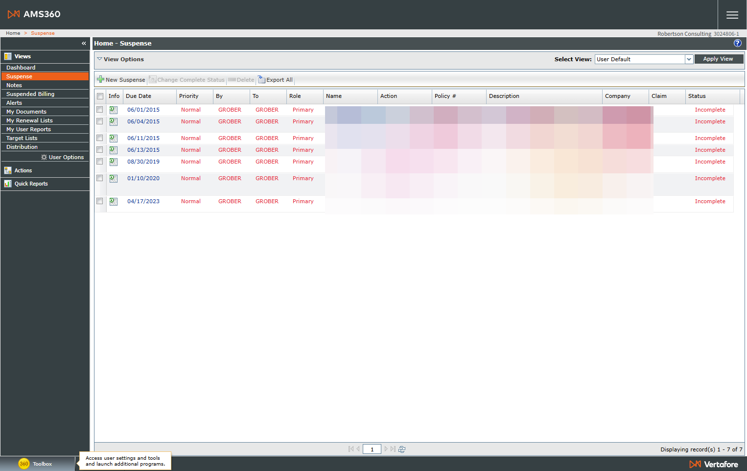 Click the 360 Toolbox menu