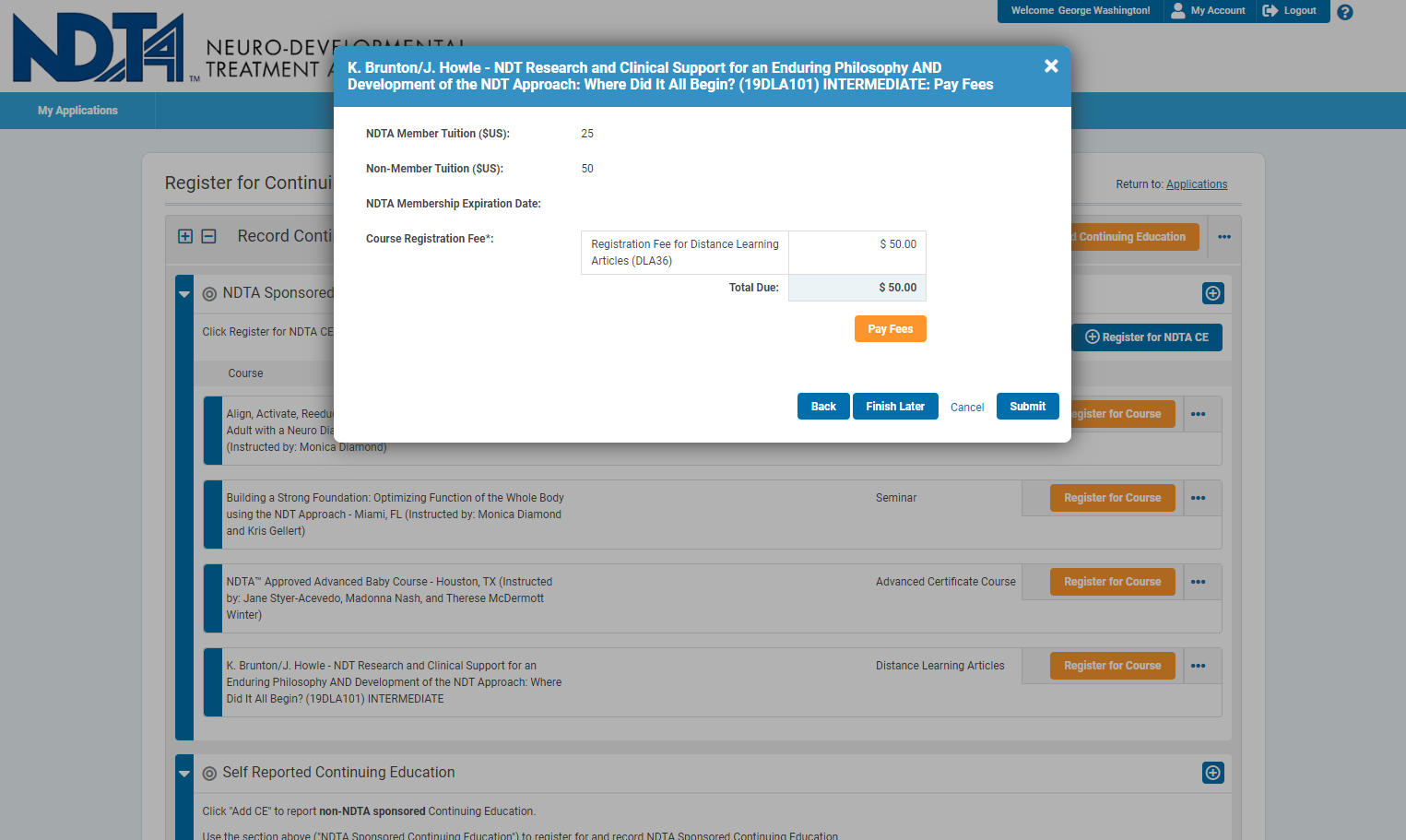 Click on Pay Fees