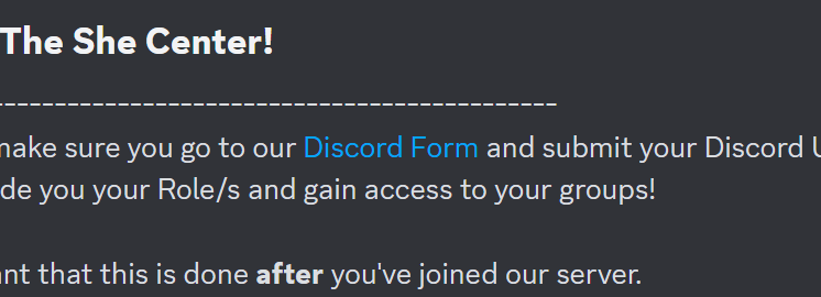 Click on the text Discord Form to open it in your browser!