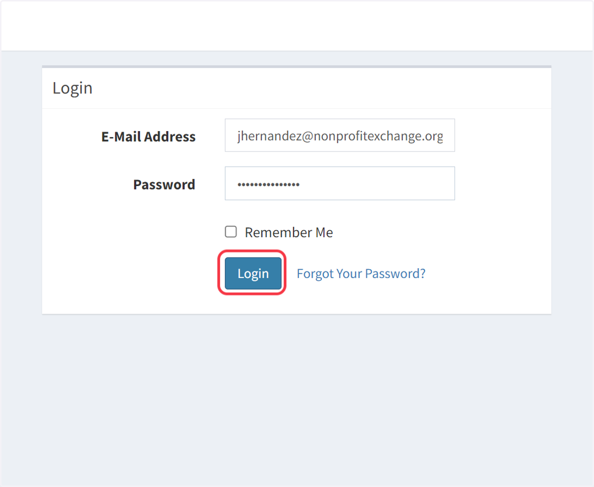 Click the Login button to access your account.