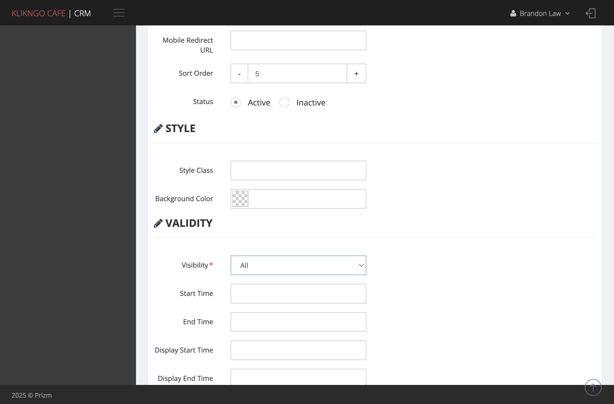 Select Visibility