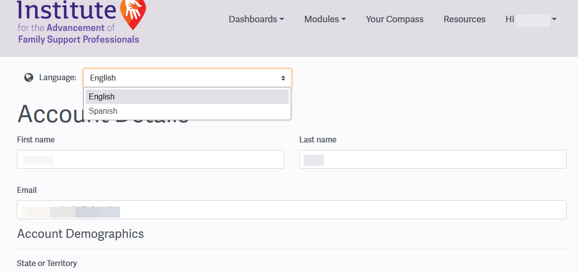 Learners can now select their preferred language for taking quizzes and exams. This can be changed at any time.