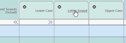 Click the title Letter Sound to add all of the letter sounds.