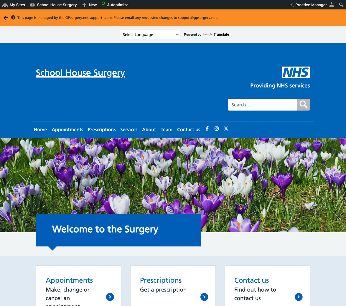 The black bar at the top of the page confirms you are logged in.