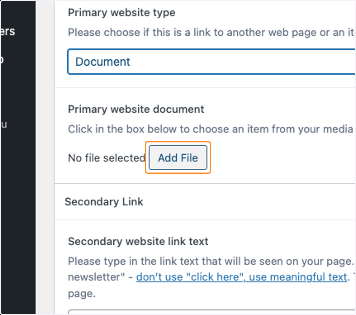 Click on the Add File button