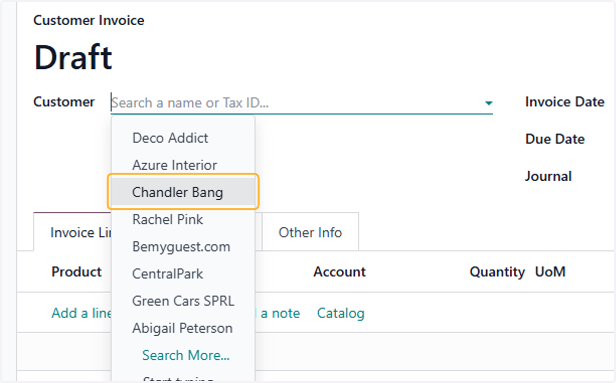 Click on Chandler Bang